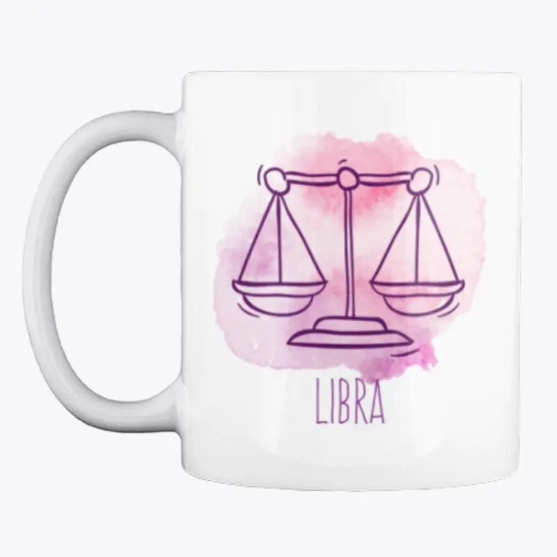 Libra Zodiac Watercolor