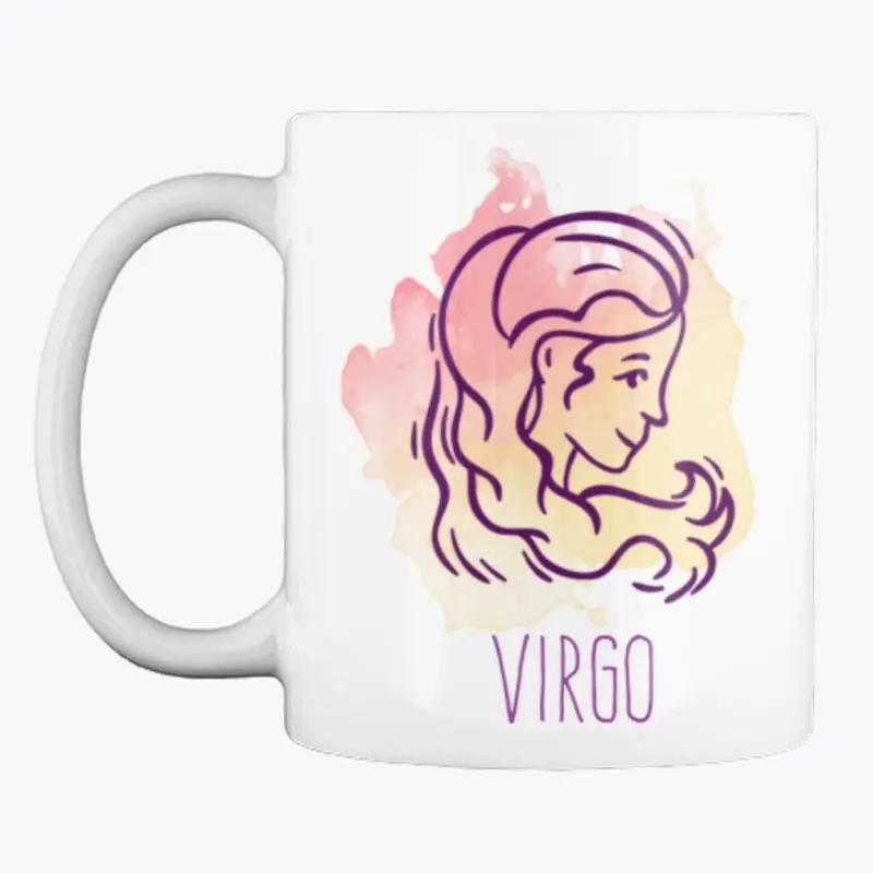 Virgo Zodiac Watercolor