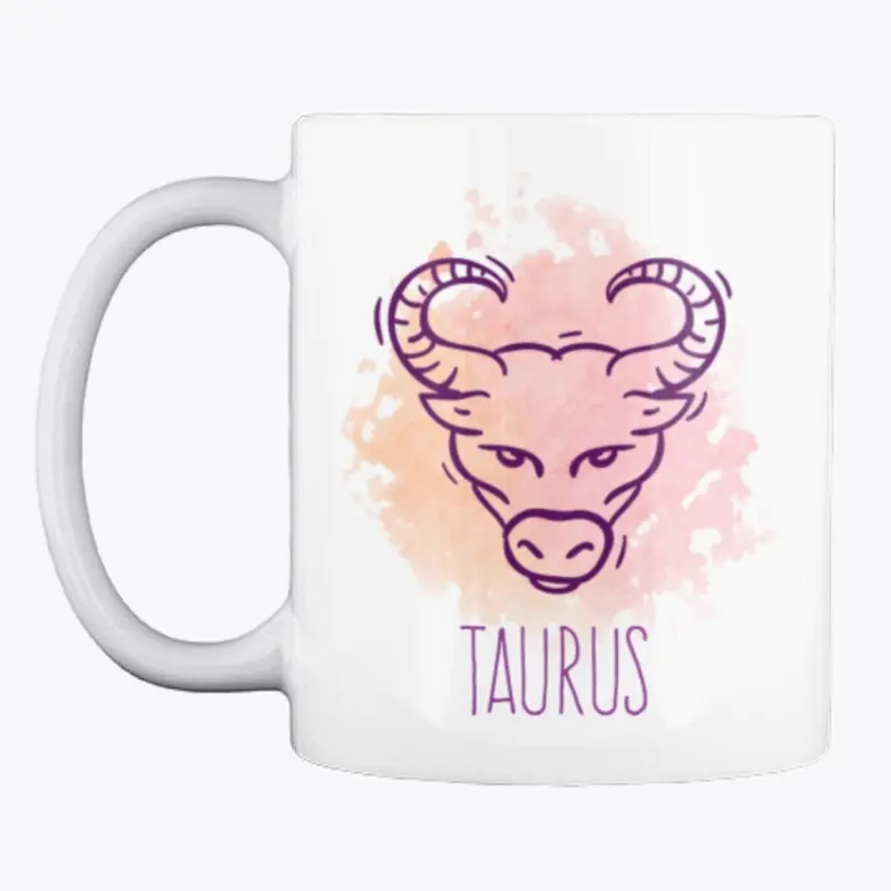 Taurus Zodiac Watercolor