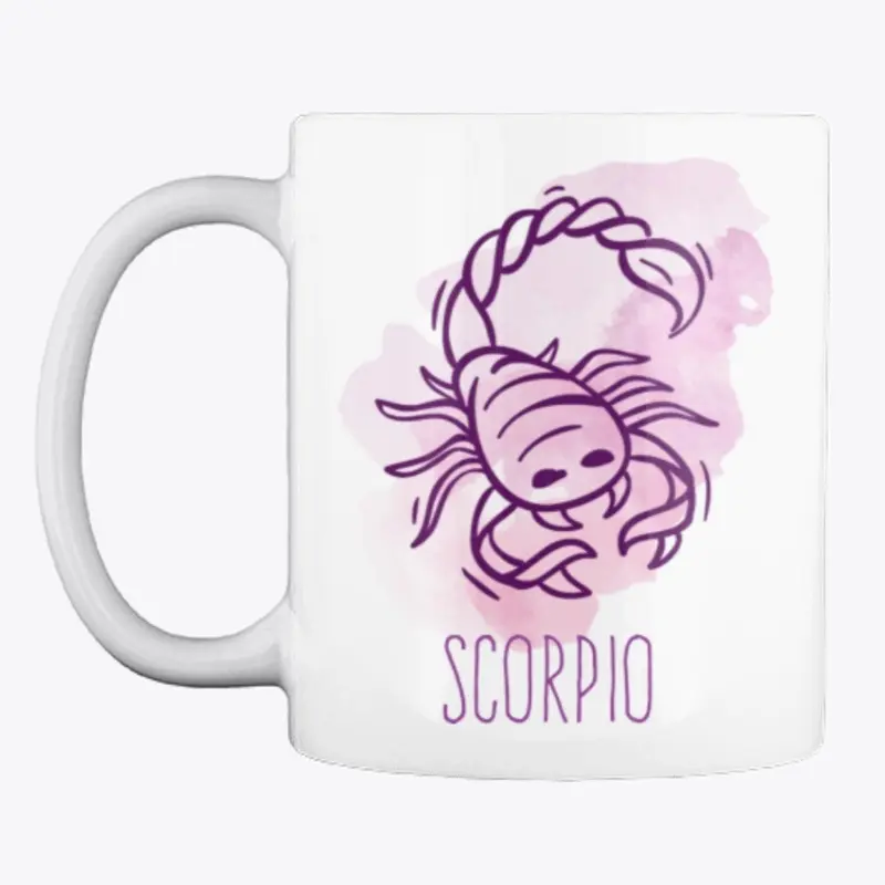 Scorpio Zodiac Watercolor